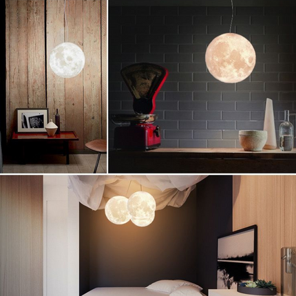 Chandelier bedroom lamp personality single head 3D restaurant hanging lamps